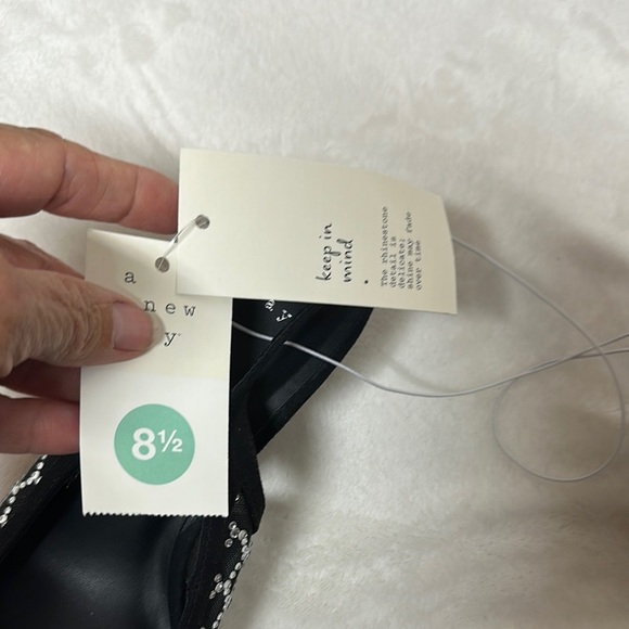 A New Day Black and White Geometric Heels Slingback - Picture 10 of 13